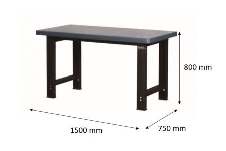 WH-5 Series Workbench Dimension & Loading Capacity